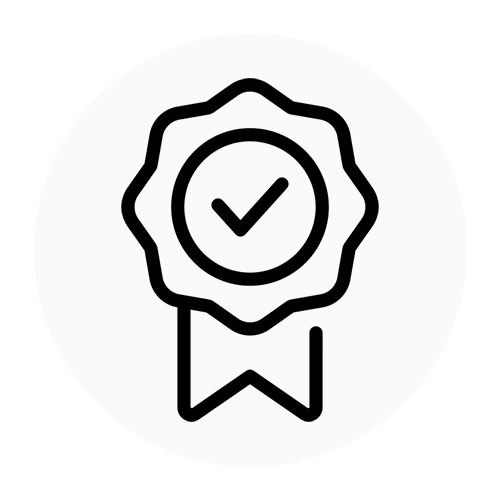 Symbol für geprüfte Qualität