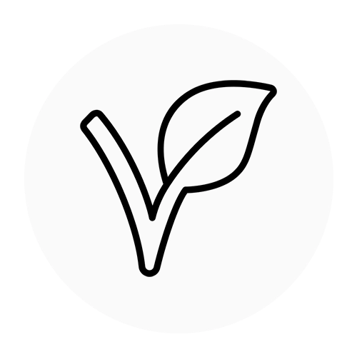 Symbol für vegane Zusammensetzung